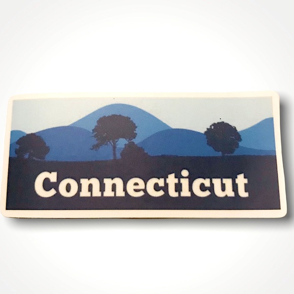 Connecticut Matte Finish PVC Removable Waterproof Decor Accent Sticker - Picture 2 of 9